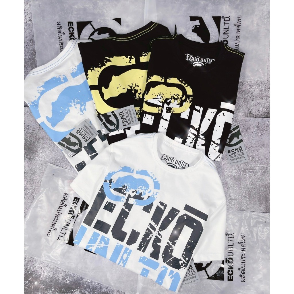 Áo thun ông địa AFF  áo thun nam ecko logo dập chữ vàng  Áo thun ông địa AFF  áo