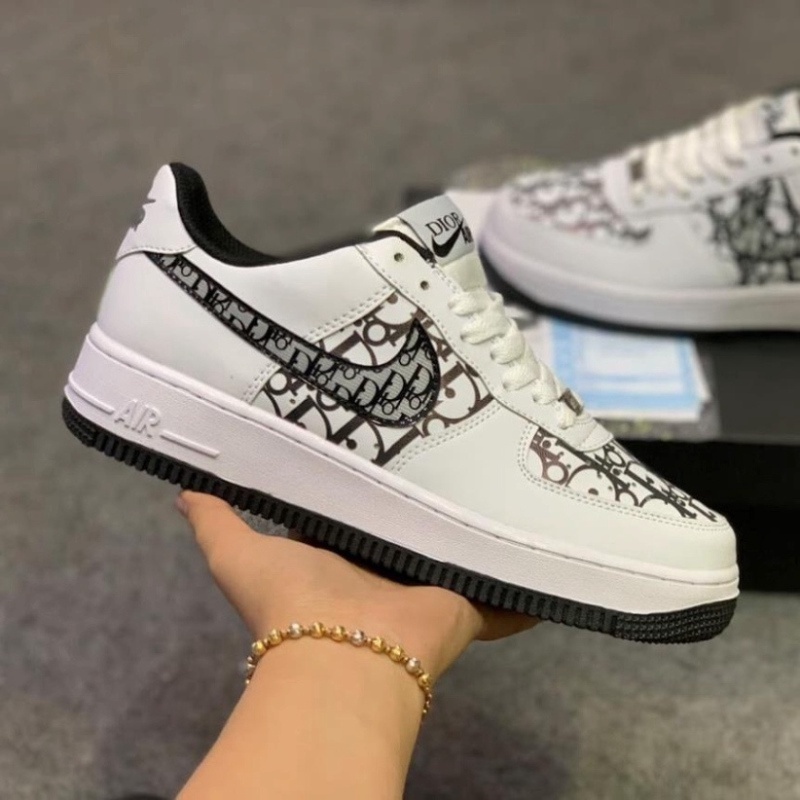 Giày thể thao AF1 dior, Giày sneaker air Force D.I.O.R nam nữ Hot trend Full Box Bill Hottrell 2023