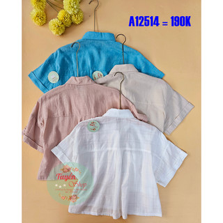 Áo sơ mi croptop phom rộng
