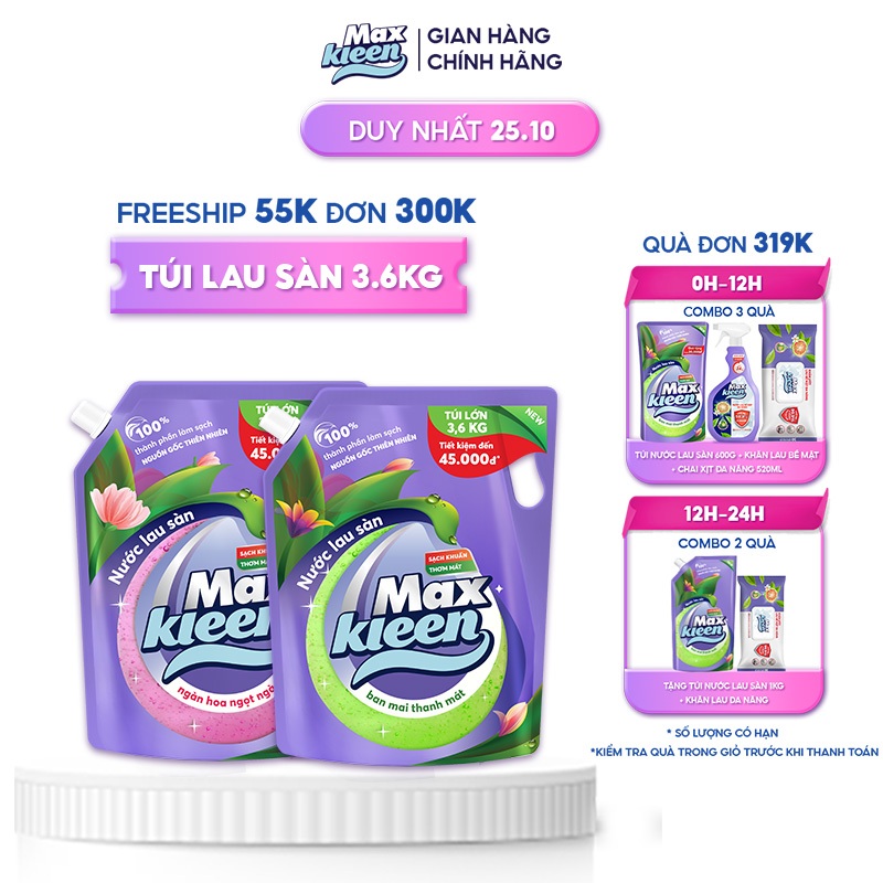 Túi Nước Lau Sàn MaxKleen 3.6kg