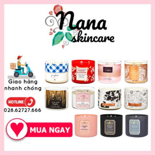 [Các Mùi] Nến Thơm 3 Bấc Bath And Body Works 411g