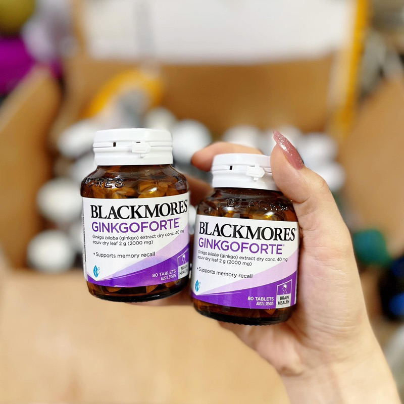 Viên uống Ginkgo Forte 2000mg Blackmores Bổ não ( 80 viên )