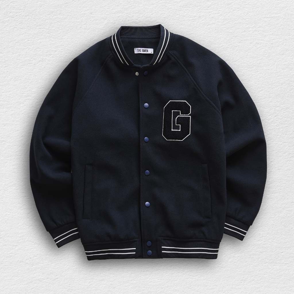 Áo bomber nỉ F23 Raglan Bomber Jacket phối tay form basic  - THE GMEN ELEGANT EST 2017