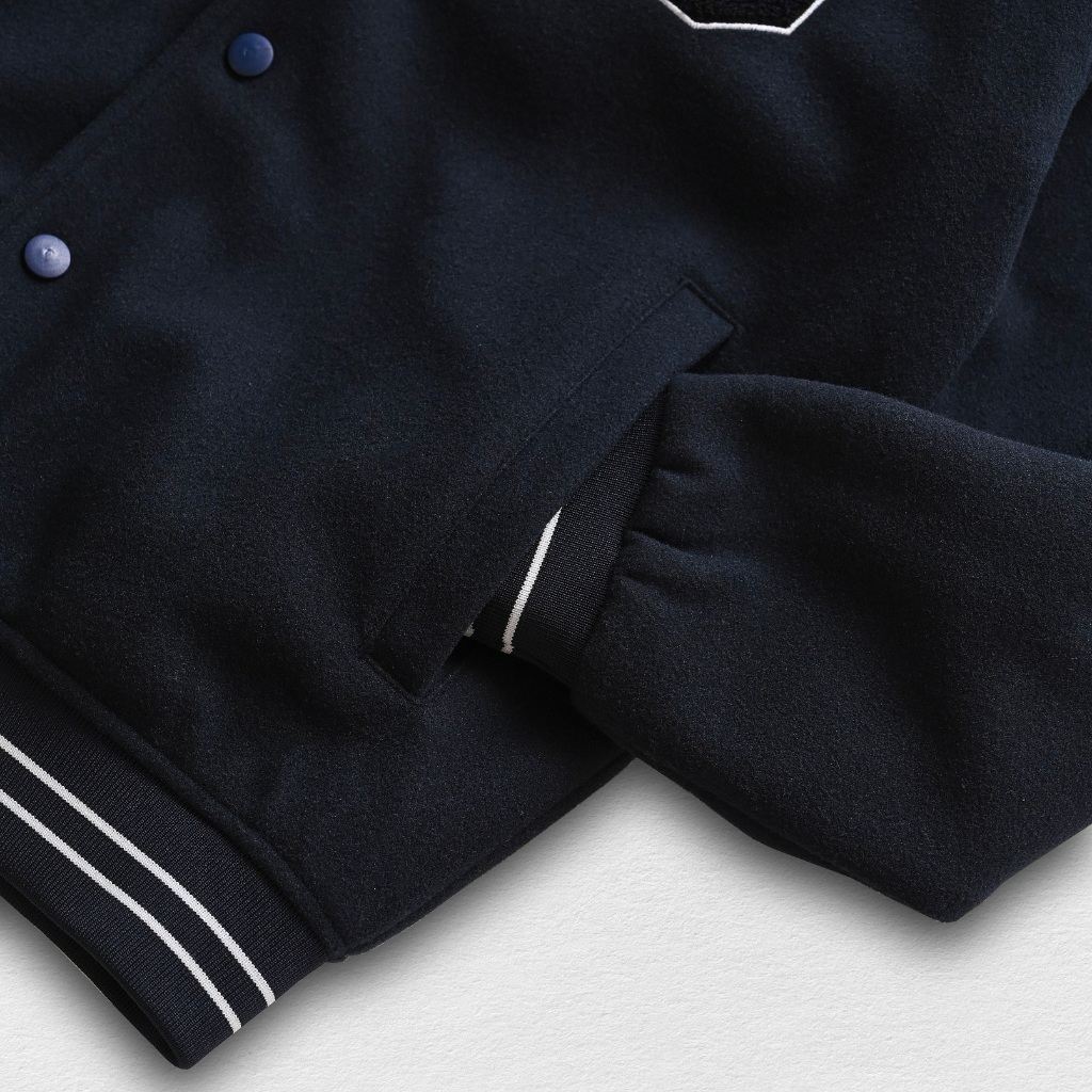 Áo bomber nỉ F23 Raglan Bomber Jacket phối tay form basic  - THE GMEN ELEGANT EST 2017