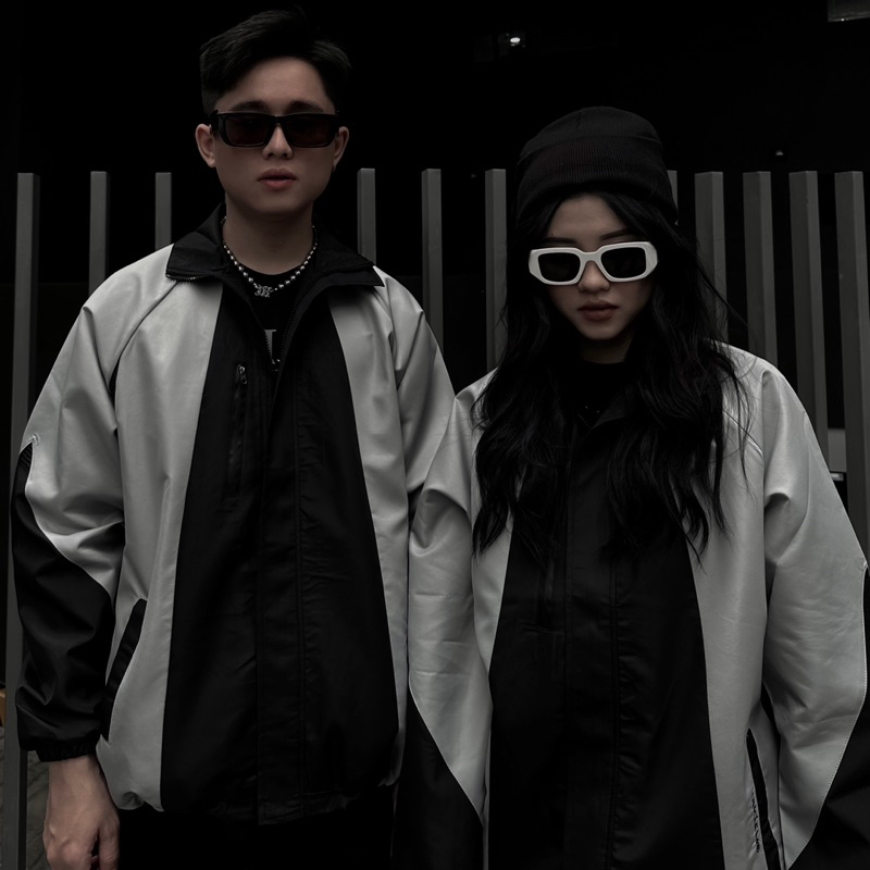 Áo Khoác Gió Uncle M Oversize Unisex Nam Nữ, Phối Dù 2 lớp Plane-Jacket