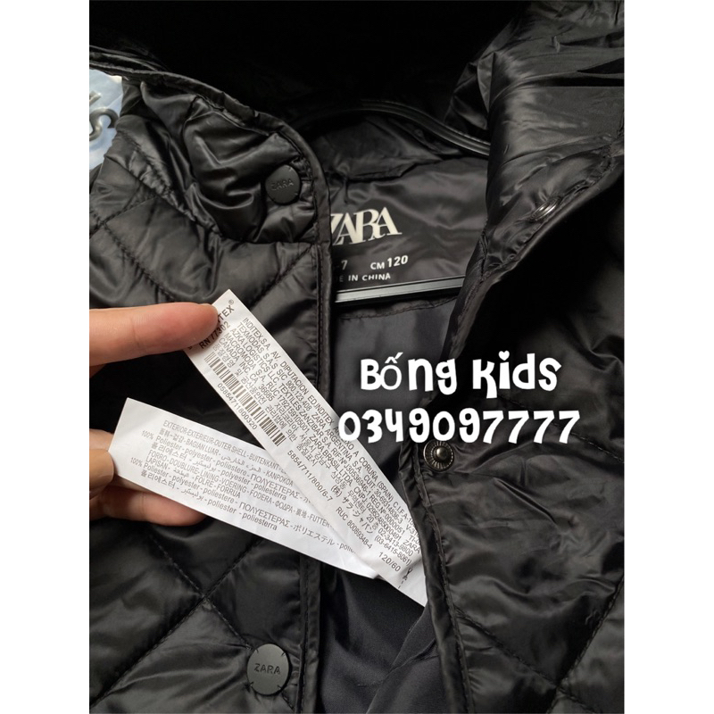 Áo Gile Hoodie Trần Trám Bé Gái Siêu Nhẹ Đen Dáng Ngắn ZR