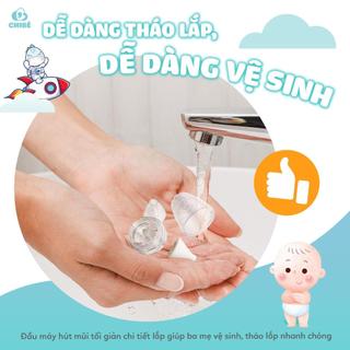 [Thế Giới Mẹ Bỉm Sữa] Máy hút mũi trẻ em CHIBÉ PLUS CB006 - BH 18 tháng - thegioimebimsua