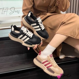 Giày thể thao nữ phối màu có 2 màu đế cao 5p Hàng QC Fullbox ,Em Sneaker này siêu nhẹ siêu thoáng mát đi gọn chân lắm