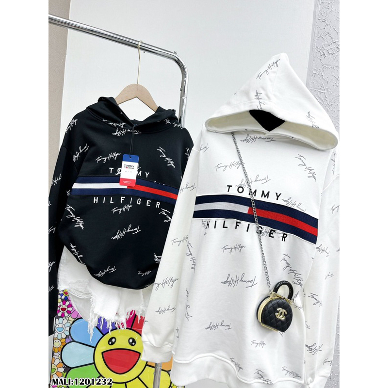 Áo Khoác Nỉ Hoodie Zip Tommy Chữ Kí Phong Cách Trẻ Trung Thời Trang Siêu Hot 2023
