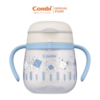 Bình nước Combi LakuMug bước 5 dung tích 240ml Cá xanh