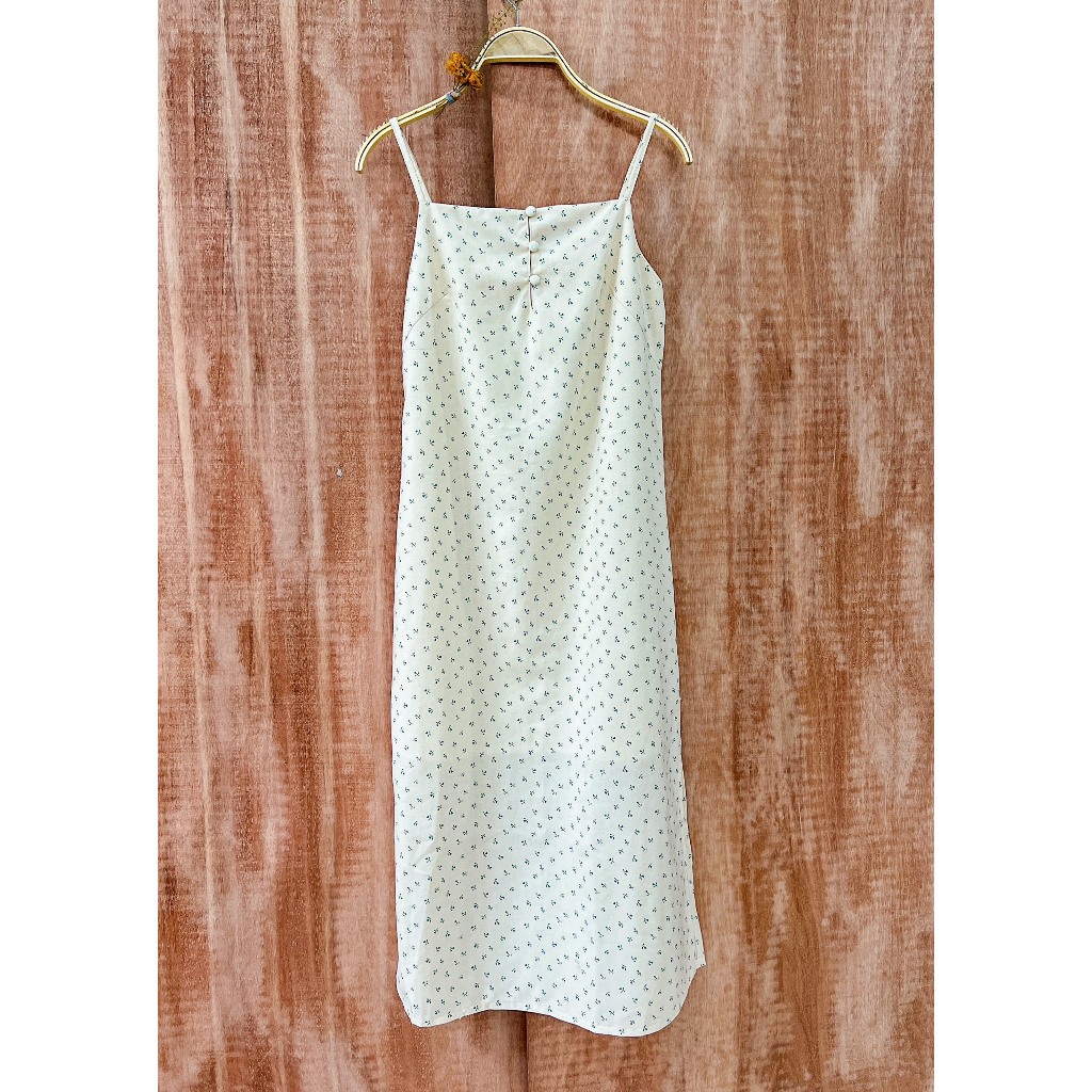 Đầm dây linen vintage
