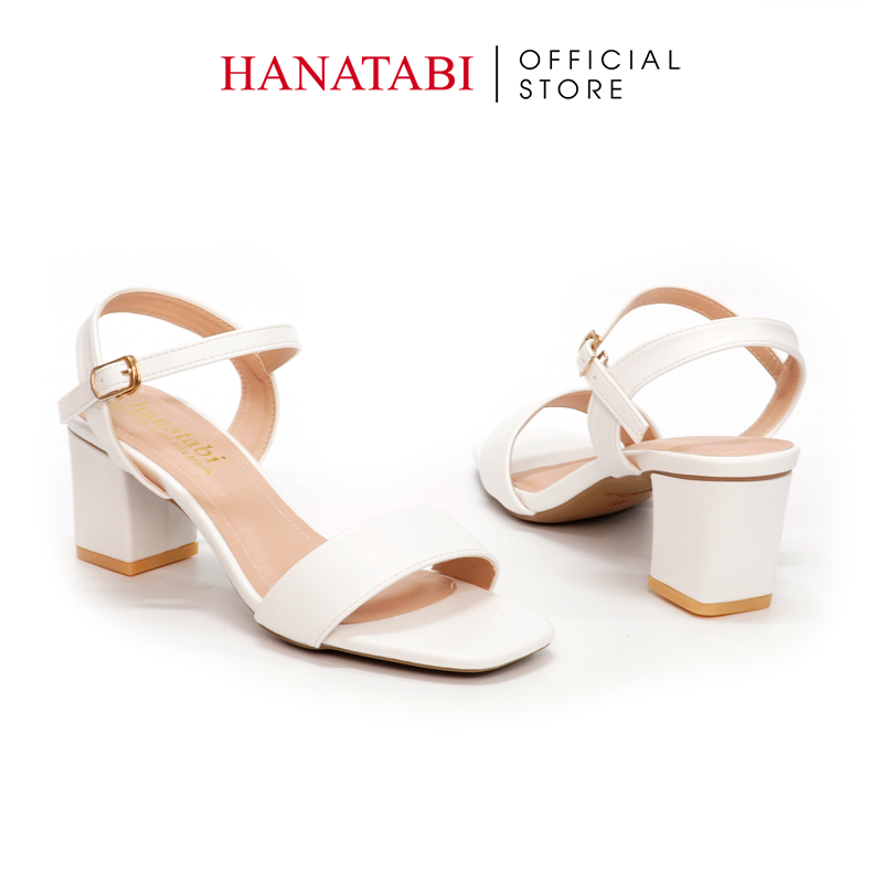 Sandal Nữ Hanatabi Quai Ngang Mũi Vuông Gót Cao 5cm Hậu C Đế TA Cao Cấp Chống Trơn Trượt Mã HNSDG5F871