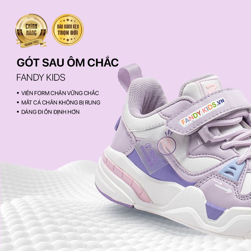 DN-Giày thể thao trẻ em Fandy Kids Eva Tím Pastel GS8019G