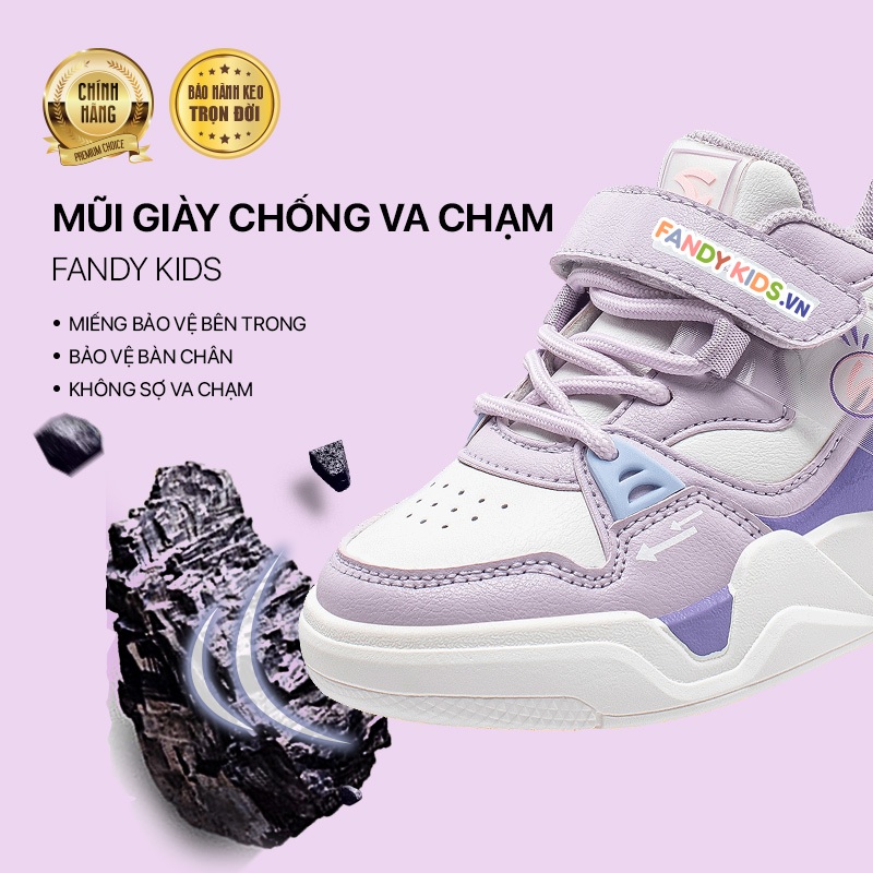 DN-Giày thể thao trẻ em Fandy Kids Eva Tím Pastel GS8019G