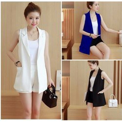 Áo Khoác Vest Hina Không Tay Form Dài