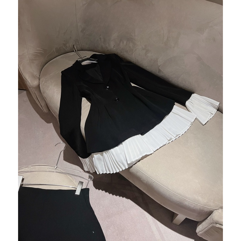 Áo vest tay loe đi chơi đi tiệc LéNa phối chân váy sang chảnh