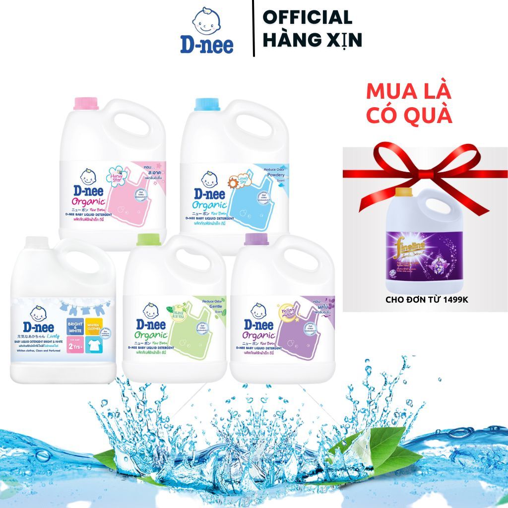 Nước Giặt Dnee 3000Ml Thơm Dịu An Toàn Cho Bé - Nước Giặt Thái Hàng Chính Hãng Có Tem Đại Thịnh ..