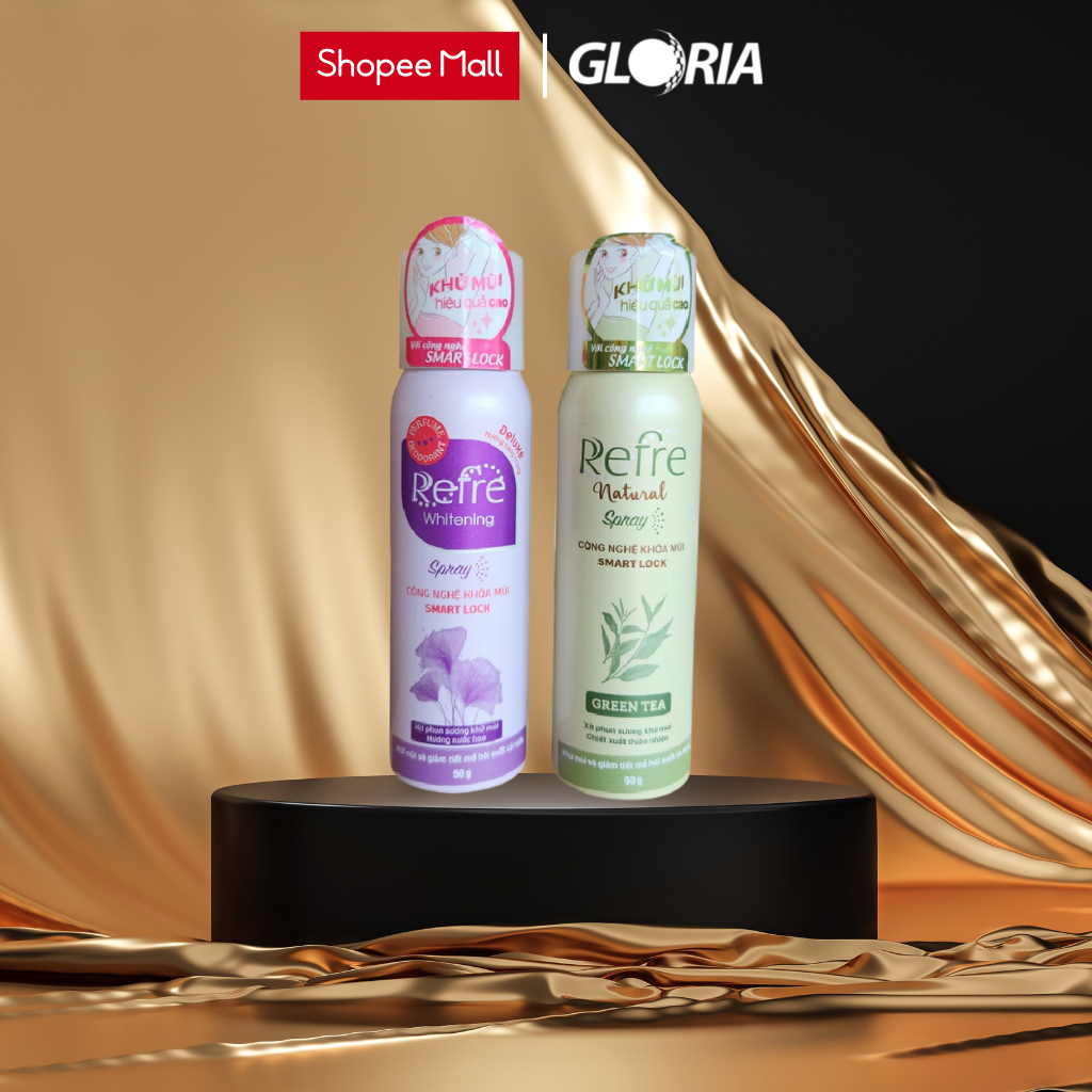 Xịt Khử Mùi Chiết Xuất Thiên Nhiên Refre Natural Spray 50g