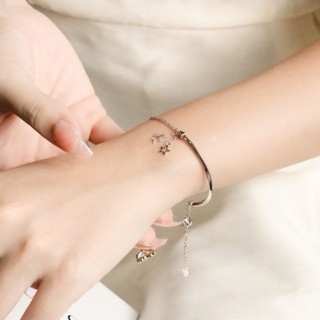 Lắc tay nữ mạ vàng hồng 18k và mạ bạch kim lavesta lav033 little star lấp lánh, tinh tế