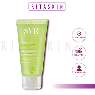 Gel rửa mặt cho da nhờn mụn svr sebiaclear gel moussant 55ml