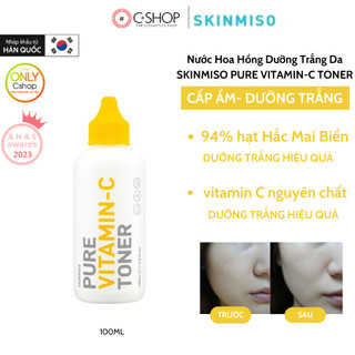 Nước Hoa Hồng Dưỡng Trắng Da SKINMISO PURE VITAMIN-C TONER_Mỹ phẩm Hàn Quốc chính hãng