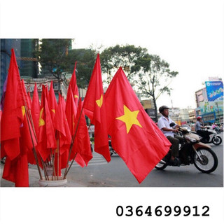 Cờ tổ quốc, cờ đảng, cờ đỏ sao vàng, hồng kỳ bằng vải siêu đẹp