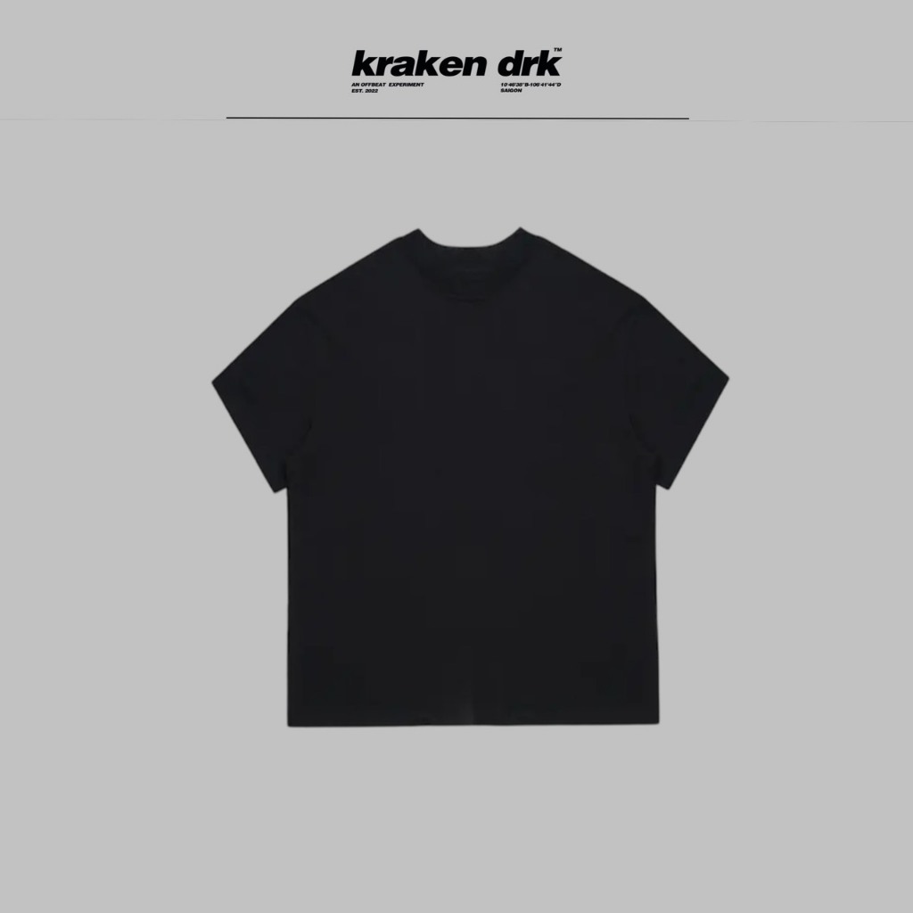 Áo thun trơn form Oversize premium 250GSM _krakendrk