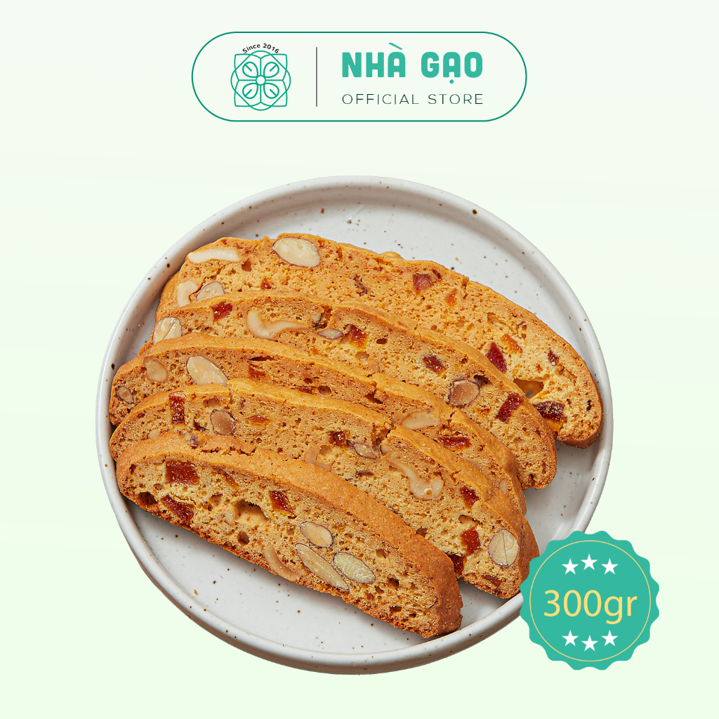 Bánh biscotti vị cam cao cấp Nhà Gạo