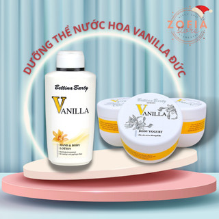 Dưỡng thể hương nước hoa Bettina Barty Vanilla Đức