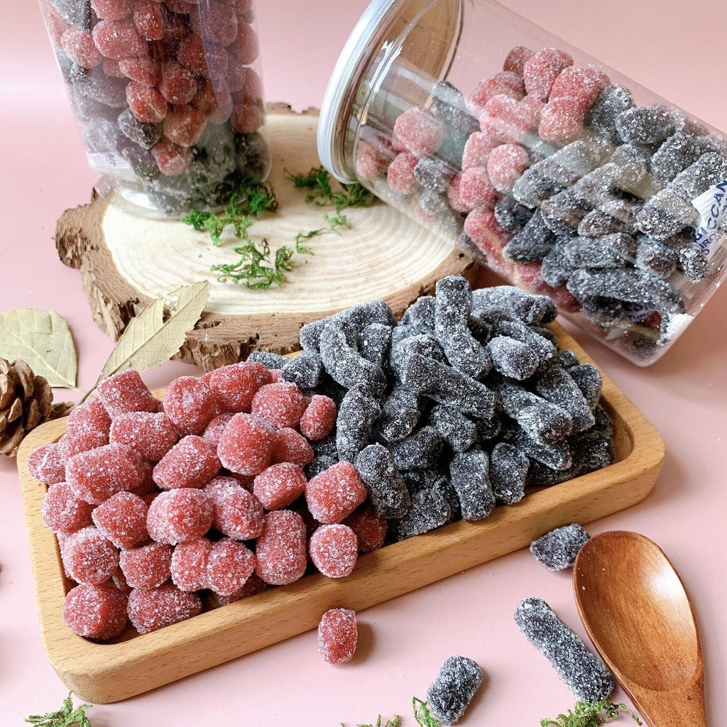 Kẹo dâu tây dâu tằm Đà Lạt, mứt dâu mix 2 vị