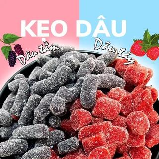 Kẹo dâu tây dâu tằm Đà Lạt, mứt dâu mix 2 vị (hộp 500gr)