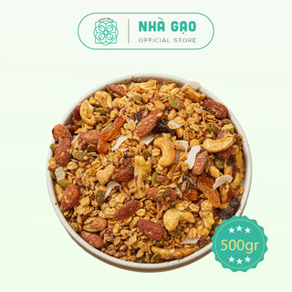 Granola vị bơ đậu phộng siêu hạt dinh dưỡng Nhà Gạo