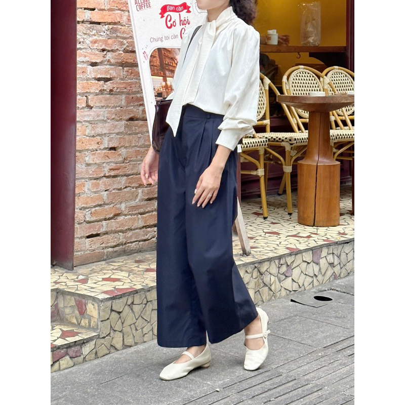 Nimi - Áo sơ mi kèm nơ cổ Lara Tie Blouse