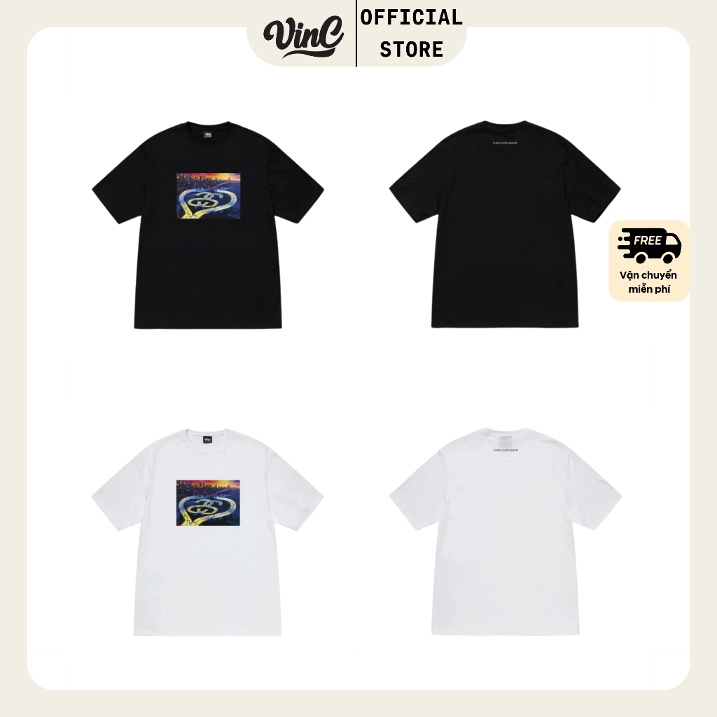 Áo thun Stussy Highway unisex - CÓ SẴN