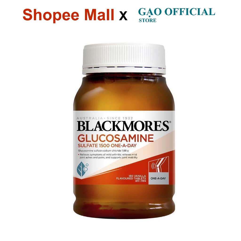 Viên uống bổ xương khớp Blackmore Glucosamine 1500mg 180 viên của Úc