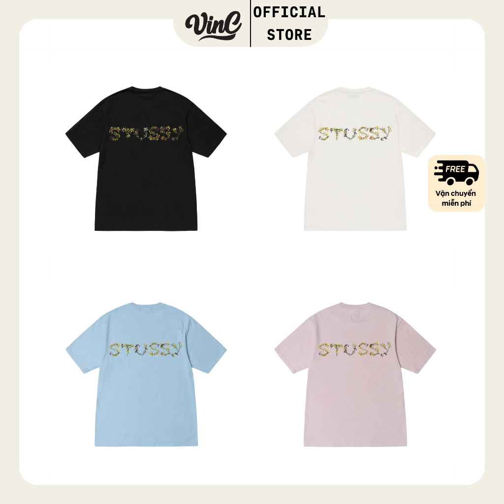 Áo thun Stussy Bokay Pigment Dyed unisex - CÓ SẴN