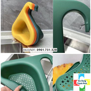Khay lọc rác hình mỏ vịt treo vòi nước tiện lợi