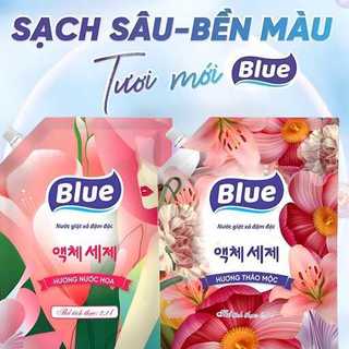 NƯỚC GIẶT BLUE HÀN QUỐC TÚI 2.1lit THƠM NHƯ HOA - khosigiadung