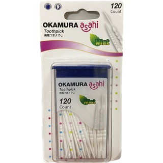  TĂM NHỰA XỈA RĂNG OKAMURA  HỘP 120 CÂY  