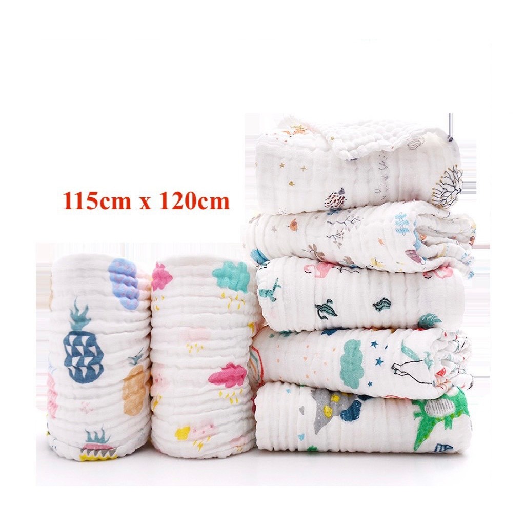 KHĂN TẮM XÔ 6 LỚP XỊN, SIÊU MỀM, SIÊU THẤM CHO BÉ .