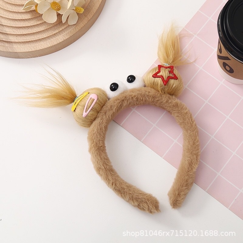 Cài Tóc Cố Định Tóc Rửa Mặt. Dễ Thương Vui Nhộn Sáng Tạo Hình Búp Bê