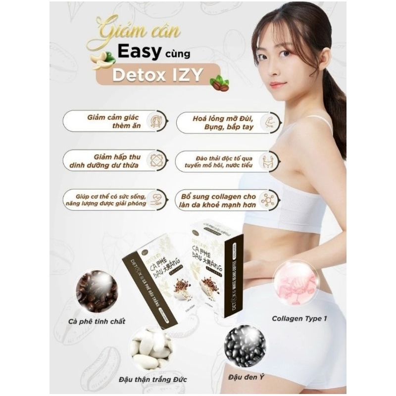 Cà phê Detox Collagen giảm cân