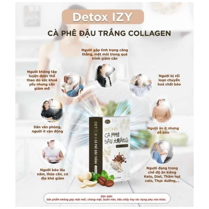 Cà phê Detox Collagen giảm cân