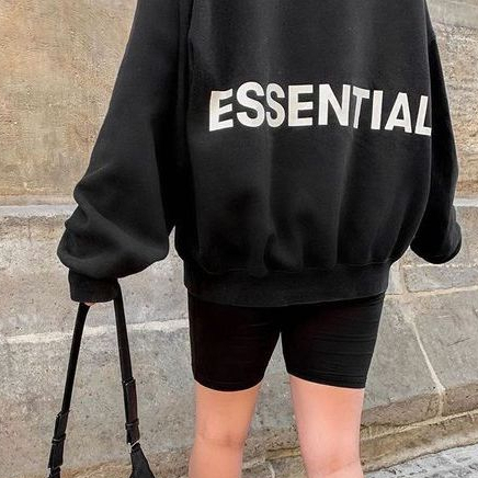 ÁO Sweater Essentials, Áo nỉ bông nam nữ unisex from rộng oversize