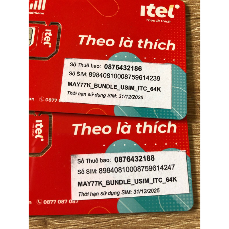 Sim itel data số đẹp đuôi 39 79 99 88 86 68