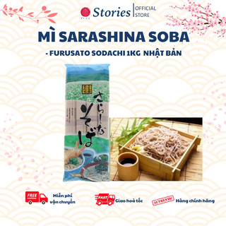 Mì Sarashina Soba - Furusato Sodachi 1kg - mì soba Nhật Bản bột kiều mạch