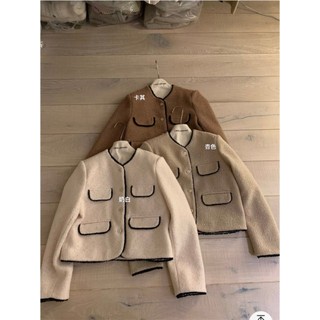 Khoác dạ xù 4 nắp túi viền 30523 i miss