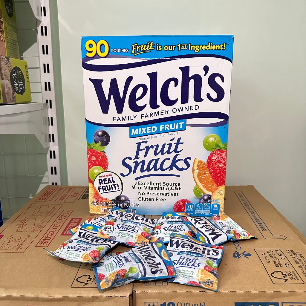Combo 10 gói kẹo dẻo Welch'S Fruit Snacks