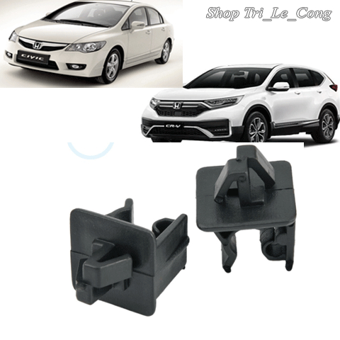 Chốt nhựa Civic CRV  Kẹp thanh Giá Đỡ trên dưới nắp capo trước chống khoang hầm máy động cơ Xe hơi ô