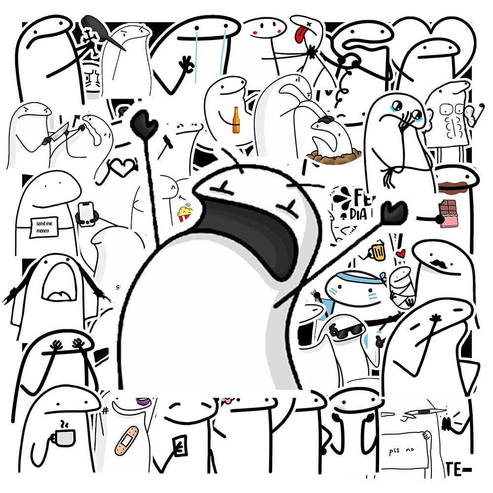 Combo 50 Sticker Meme Thằn Lằn chống nước sticker dán laptop, điện thoại, đàn guitar, mũ bảo hiểm, vali. MSP: ST103